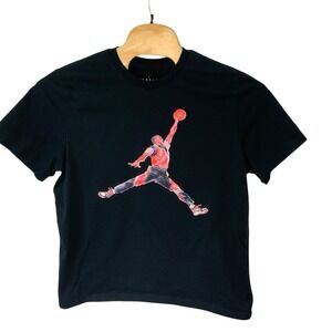 Air Jordan Jumpman Watercolor Print Mens XXL 2XL Black T-Shirt FN5980 010‎